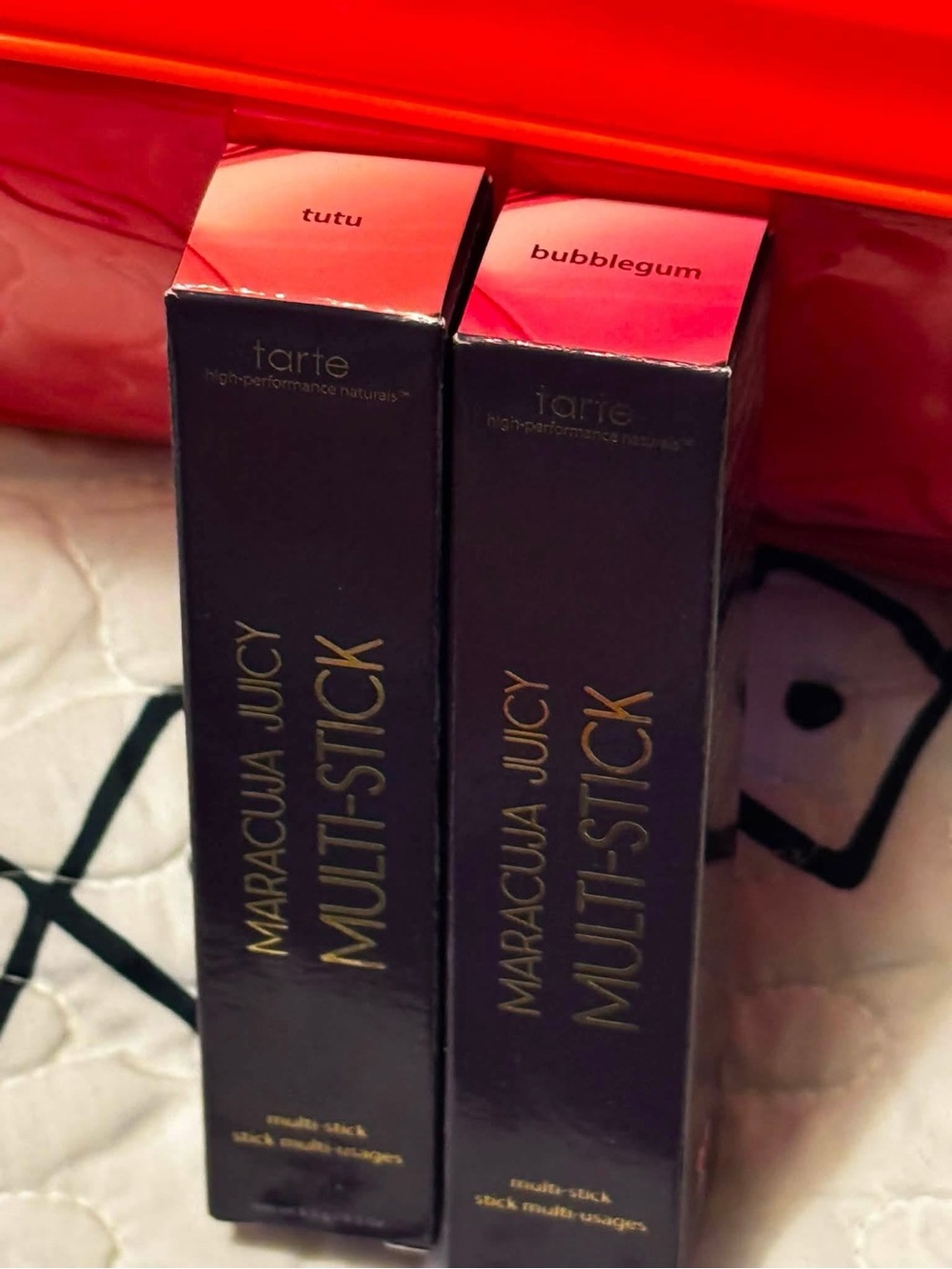 tarte Maracuja Juicy Multi-Stick — Tutu Pink & Bubblegum Pink